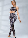❤ZASUWA Female Leopard Print Deep V Back Leggings