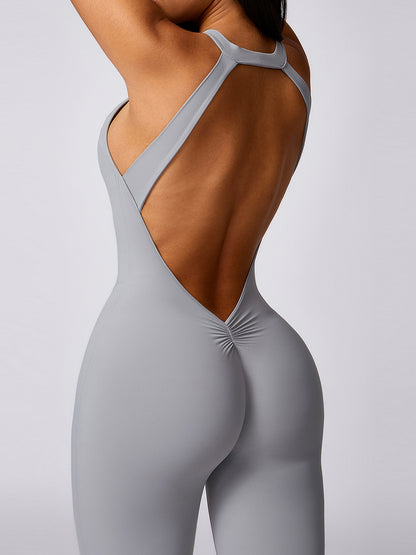 Sexy Backless Scrunch Bum Jumpsuit