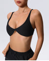 ZASUWA Female Backless Solid Color Sports Bras