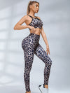 ❤ZASUWA Female Leopard Print Deep V Back Leggings