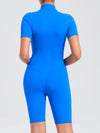 ZASUWA Female Zipper Stand Collar Jumpsuit