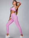 ZASUWA Female Cutout V Shape Waist Spandex Gym Booty Shorts