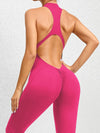 ZASUWA Female Zipper Backless Scrunch Bum Jumpsuit
