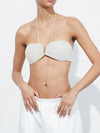 ZASUWA Female Halter Folds Backless Sports Bras