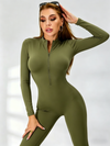 Zipper Hip-lift Jumpsuit