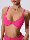 ZASUWA Female Backless Solid Color Sports Bras