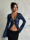 ZASUWA Female Sexy Lace Long Sleeves