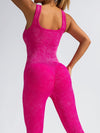 ZASUWA Female Denim Lace-up Ribbed Jumpsuit