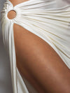 ZASUWA Female Shell Pearl Solid Color 3-Pieces Bikini Set