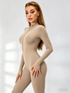 Zipper Hip-lift Jumpsuit