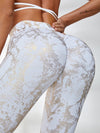 ZASUWA Female Halter Beautify Back Bronzed Snakeskin Tracksuit
