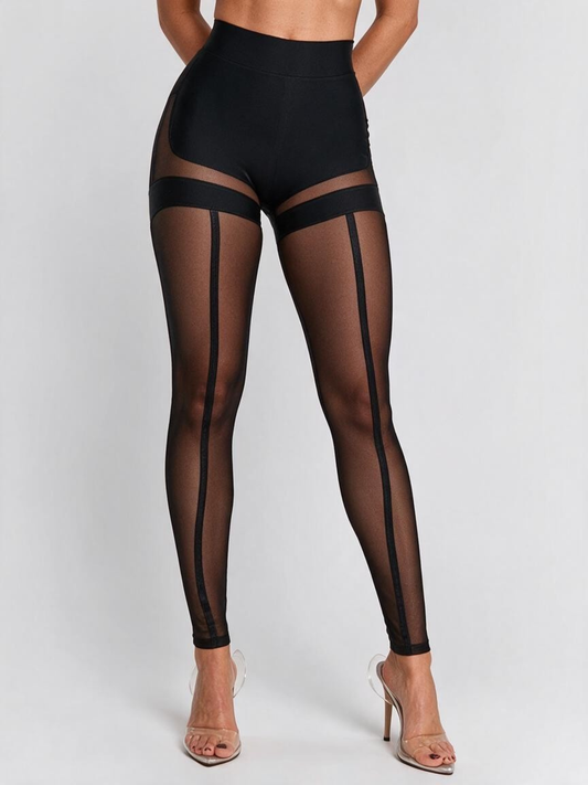 Super Sexy Unique Mesh Hip-lift Leggings