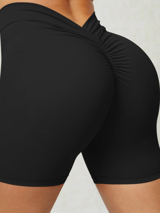 ZASUWA Female Scrunch Bum Spandex Gym Booty Shorts