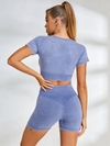 New Matte Washed Seamless Yoga Clothing Suit