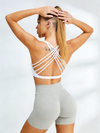 Ribbed Push-up Short Tracksuit