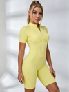Sexy Backless Zipper Scrunch Bum Romper