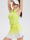 Halter Zip Gradient Tennis Set