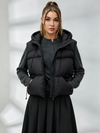 Pocket Zipper Warm With Hat Coat Vest