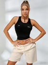 Crop Top Pocket Shorts 2-Pieces Short Tracksuit