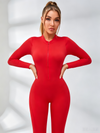 Backless Zipper Hollow Out Scrunch Bum Jumpsuit