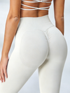 ZASUWA Female Low Waist Solid Color Elastic Tight Basic Yoga Leggings