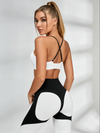 Contrast Color Push Up Tracksuit