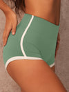 ZASUWA Female Contrast Color High-rise Shorts