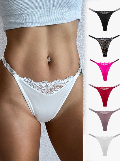 Glossy Diamond Lace Panties