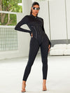 ❤ZASUWA Female Trendy Zipper Peach Booty Jumpsuit
