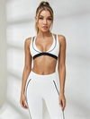 Contrast Color Stripes Tracksuit