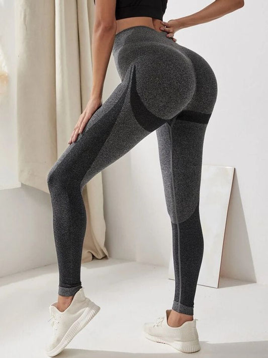 ZASUWA Female Seamless Hip-lift Scrunch Bum Elastic tight Leggings