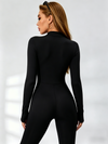Zipper Hip-lift Jumpsuit
