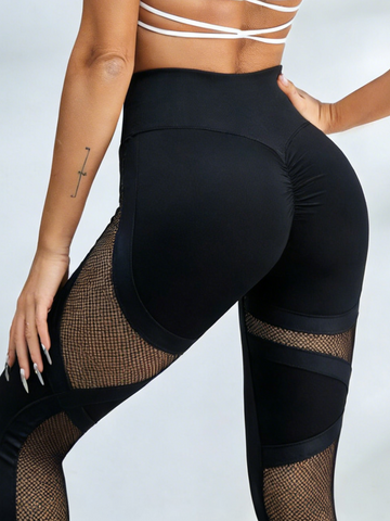 ZASUWA Female Fishnet Scrunch Bum Leggings