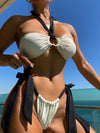 ZASUWA Female Sexy Contrast Color Hollow Out Bikini Set