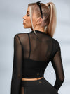🖤ZASUWA Female Sexy Sheer Mesh Seamless Leggings