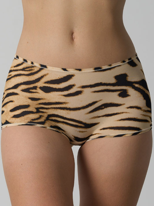 ZASUWA Female Tiger Stripes Print Boxer Briefs Panties