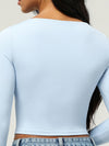 ZASUWA Female Square Collar with Chest Pads Thumbholes Long Sleeves
