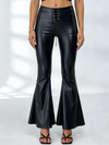 Faux Leather Flare Leggings