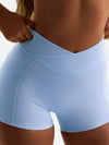 ZASUWA Female I-shaped Adjustable Strap U Collar Quick Dry Backless Short Tracksuit