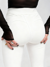 ❤ZASUWA Female Sexy Faux Leather Push Up Design Lace-up Leggings