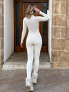 ZASUWA Female Zipper Fleece Jumpsuit