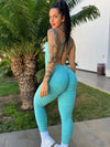 ZASUWA Female Seamless Scrunch Bum Jumpsuit