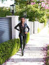 🖤ZASUWA Female PU Faux Leather Trendy Zippers Jumpsuits