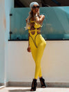🖤ZASUWA Female Sexy Contrast Color Stripe Hollow Out Jumpsuit