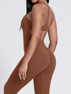 ZASUWA Female Sexy Cutout Zipper Booty Jumpsuit