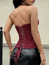 ZASUWA Female Deep V Zipper Fashion Tanks
