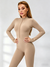 Zipper Hip-lift Jumpsuit