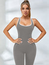 Backless Stripes Jumpsuit