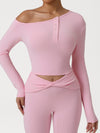 ZASUWA Female Solid Color Buttons Long Sleeves