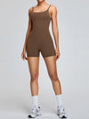 ZASUWA Female Backless U Collar Quick Dry Nude Sensation Romper